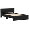 vidaXL Estrutura de cama com cabeceira 120x190 cm preto