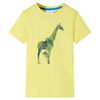 T-shirt de crian&ccedil;a amarelo 116