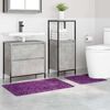 vidaXL Conjunto de Tapetes de Banho Antiderrapantes 2 pcs Roxo PP
