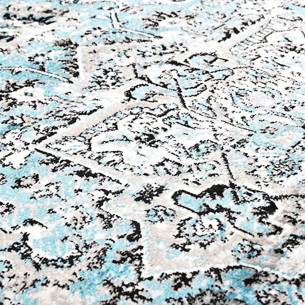 vidaXL Tapete Azul Claro 80 x 150 cm Polietileno