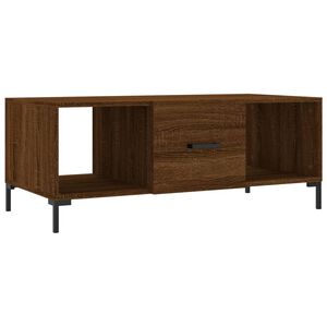 vidaXL Mesa de centro 102x50x40 cm derivados madeira carvalho castanho