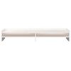 vidaXL Suporte para monitor 100x24x16 cm madeira pinho maci&ccedil;a branco