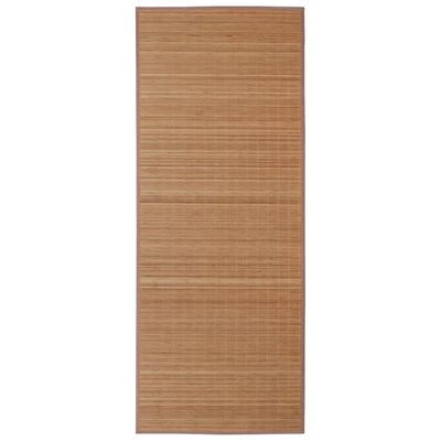 Tapete retangular bambu 120 x 180 cm castanho