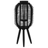 vidaXL Suporte para vela independente em bambu preto