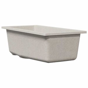 vidaXL Pia de cozinha Bege 21 x 44 x 14 cm Granito