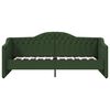 vidaXL Sof&aacute;-cama c/ colch&atilde;o e sa&iacute;da USB 90x200 cm tecido verde-escuro