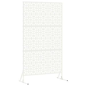 vidaXL Protetor de Privacidade Branco 100 x 50 x 180 cm Aço