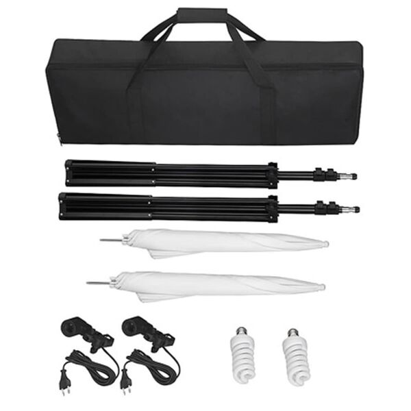 vidaXL Kit de est&uacute;dio com fundo verde 600x300 cm e luzes