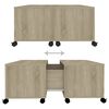 vidaXL Mesa de centro 75x75x38 cm contraplacado carvalho sonoma