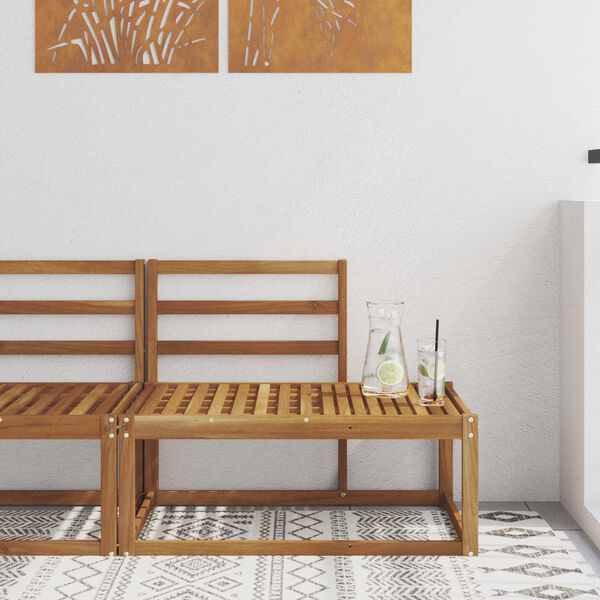 vidaXL Sof&aacute; de Canto Externo Natural 91 x 63 x 73 cm