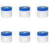vidaXL Filme de m&aacute;scara com fita adesiva 6 unid. Transparente e Azul