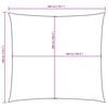 vidaXL Para-sol estilo vela tecido oxford quadrado 3x3 m bege