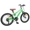 vidaXL Kids Mountain Bike 20 Polegadas 6-Speed para 5-8 anos Verde