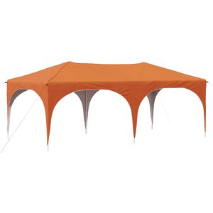vidaXL Tenda de Festa Pop-up 575 x 288 x 245 cm Laranja Tecido Oxford
