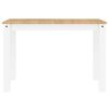vidaXL Mesa de jantar Panama 112x60x75 cm pinho maci&ccedil;o branco