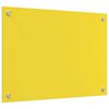 vidaXL Painel de cozinha 2 pcs Amarelo 70 x 50 cm vidro temperado