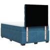 vidaXL Cama boxspring com colch&atilde;o 120x190 cm veludo azul