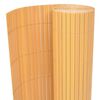 vidaXL Cerca de jardim dupla face PVC 90x300 cm amarelo