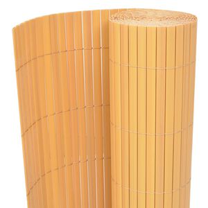 vidaXL Cerca de jardim dupla face PVC 90x300 cm amarelo