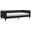 vidaXL Sof&aacute;-cama com colch&atilde;o 90x190 cm tecido preto