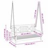 vidaXL Banco de Balan&ccedil;o Castanho 110 x 56 x 58.5 cm