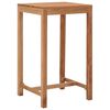 vidaXL Mesa de bar para jardim 60x60x105 cm madeira de teca maci&ccedil;a