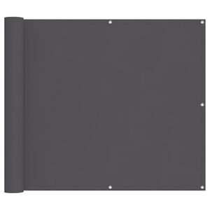 vidaXL Tela de varanda 90x1000 cm 100% poli&eacute;ster oxford antracite