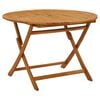 vidaXL Mesa de jardim dobr&aacute;vel 110 cm madeira de ac&aacute;cia maci&ccedil;a
