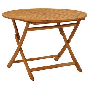 vidaXL Mesa de jardim dobr&aacute;vel 110 cm madeira de ac&aacute;cia maci&ccedil;a