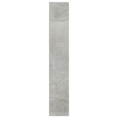vidaXL Armário para CD 21x16x93,5 cm contraplacado cinzento cimento