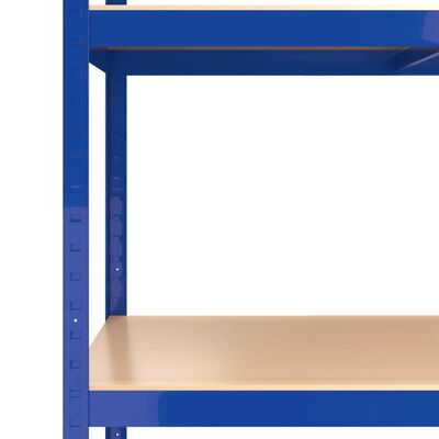 VidaXL 5-Layer Storage Shelf Blue Steel&Madeira de engenharia