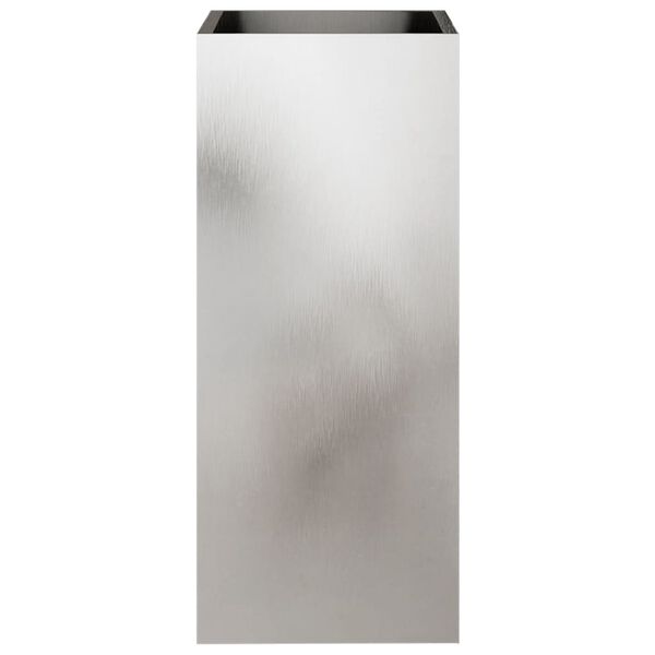 vidaXL Vaso/floreira 32x29x75 cm a&ccedil;o inoxid&aacute;vel prateado