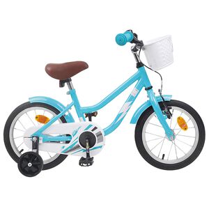 vidaXL Bicicleta Infantil 12 Polegadas para 2-4 anos Azul-Claro