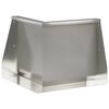 vidaXL Muro de Conten&ccedil;&atilde;o 50 x 50 x 40 cm A&ccedil;o inoxid&aacute;vel Prateado