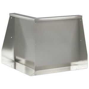 vidaXL Muro de Conten&ccedil;&atilde;o 50 x 50 x 40 cm A&ccedil;o inoxid&aacute;vel Prateado