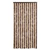 vidaXL Cortina anti-insetos 100x200 cm chenille bege e castanho-claro