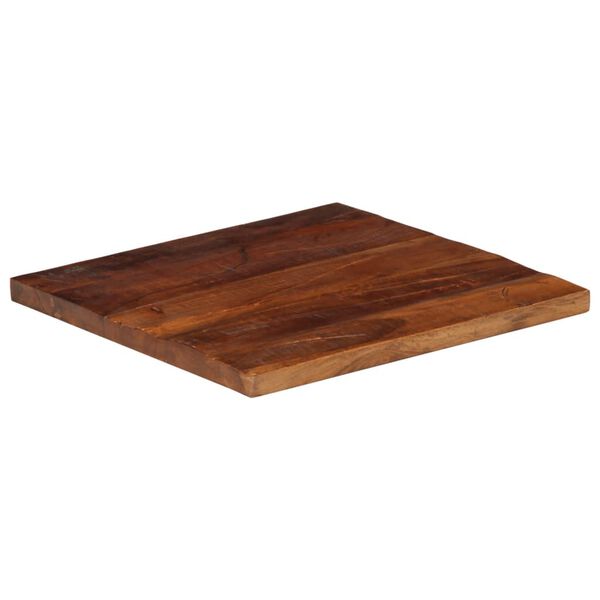 vidaXL Tampo de mesa quadrado 40x40x2,5 cm madeira recuperada maci&ccedil;a