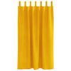 vidaXL Cortinas opacas 2 pcs Amarelo Mostarda 140 x 175 cm Veludo