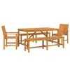 vidaXL Conjunto de Jantar para Jardim 5 unid. Castanho