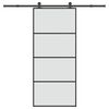 vidaXL Porta deslizante c/ conj. ferragens 90x205cm vidro ESG/alum&iacute;nio