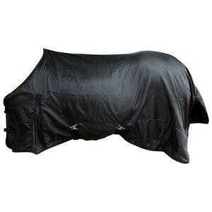 vidaXL Cobertor de l&atilde; com sobrecilha e camadas duplas 125 cm preto