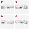 vidaXL Conjunto de Sof&aacute;s para Exterior 11 pcs Cinza Natural e Claro