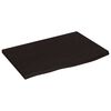 vidaXL Bancada p/ WC 60x40x(2-4)cm madeira tratada maci&ccedil;a castanho