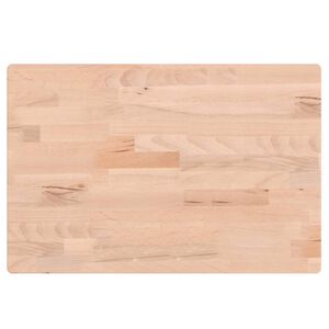 vidaXL Tampo de mesa retangular 60x40x1,5 cm madeira de faia maci&ccedil;a
