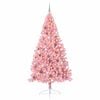 vidaXL &Aacute;rvore de Natal Artificial Pr&eacute;-iluminada Rosa 240 cm PVC