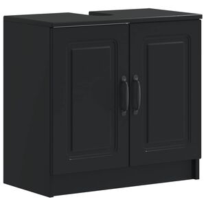 vidaXL Arm&aacute;rio para Pia de Banheiro UTRECHT Preto 59,5 x 31,5 x 59 cm