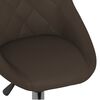 vidaXL Cadeiras de jantar girat&oacute;rias 4 pcs couro art. castanho