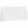 vidaXL Gaiola para Coelhos Prateado 400 x 100 x 210 cm A&ccedil;o Galvanizado
