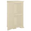 vidaXL Armário de plástico 40x43x85,5 cm design de madeira branco nata