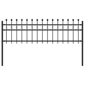 vidaXL Cerca de Anel TILBURG Preto